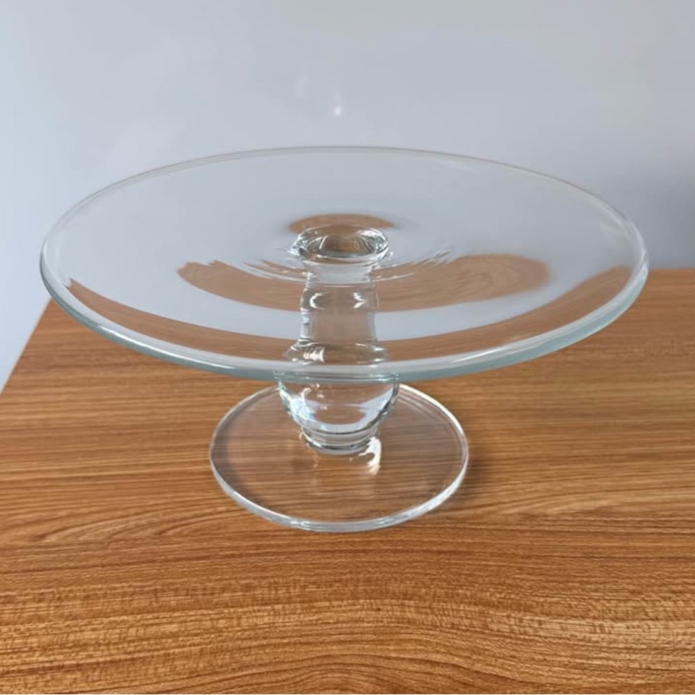 Glass Cake Plate - 10”